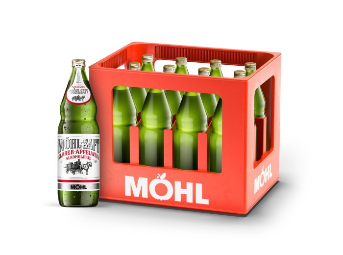 Möhl klar alkoholfrei Glas 100cl x12