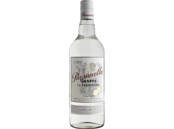 Paesanella Grappa Bianca 100cl x6