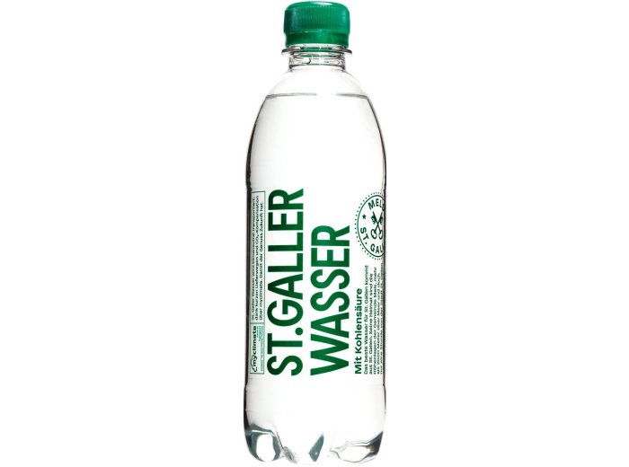 St. Galler Wasser mit CO2 PET 50cl x24