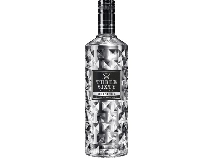 Three Sixty Vodka Original 70cl x6