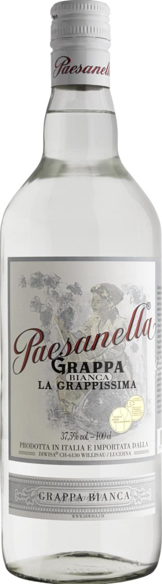 Paesanella Grappa Bianca 100cl x6