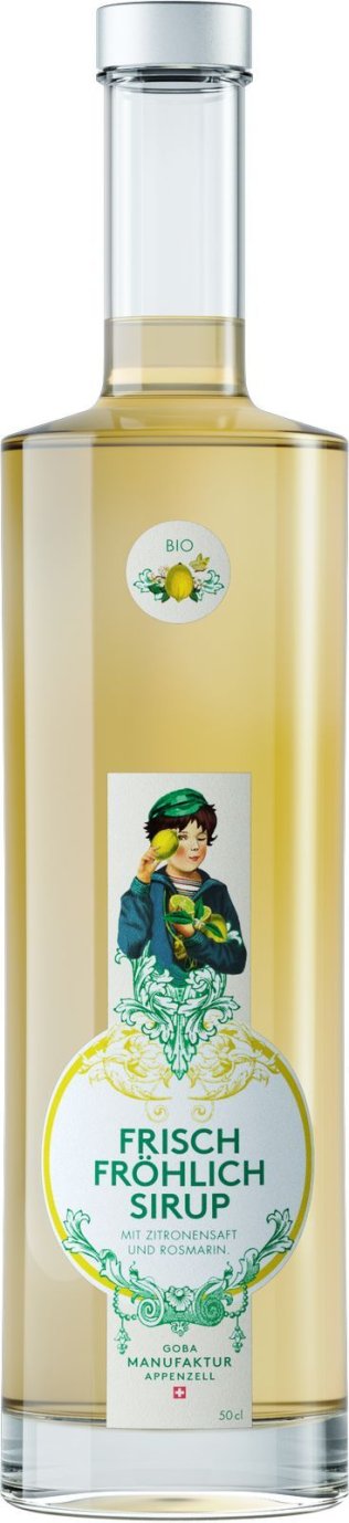 Goba Sirup, Frisch Fröhlich, BIO Glas 50cl x6