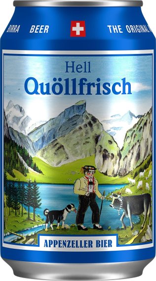 Appenzeller Quöllfrisch hell Dose 24er Pack 33cl x24