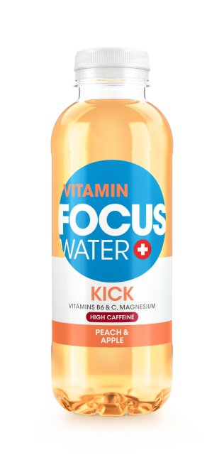 FOCUSWATER Kick Pfirsich & Apfel, 12er Schrumpf 50cl x12