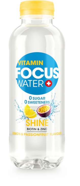 FOCUSWATER Shine Zitrone, 12er Schrumpf 50cl x12