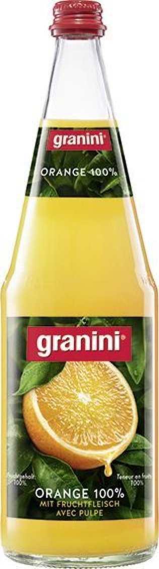Granini Orangensaft 100% Glas Har 100cl x6