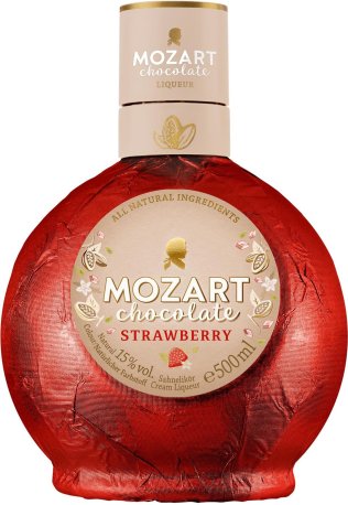 Mozart White Chocolate Cream Strawberry 50cl x6