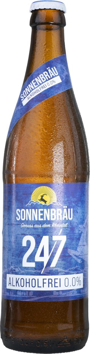 Sonnenbräu Alkoholfrei 24/7 0.0% 10er Har 50cl x10