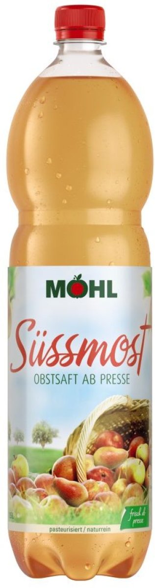 Süssmost frisch ab Presse (Okt. - Dez.) PET Schrumpfpack 150cl x6