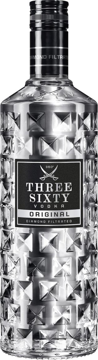 Three Sixty Vodka Original 70cl x6