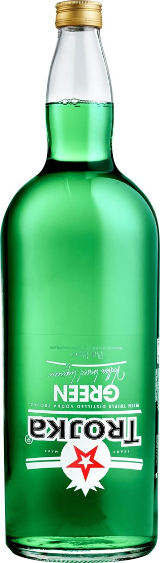 Vodka green Trojka 455cl