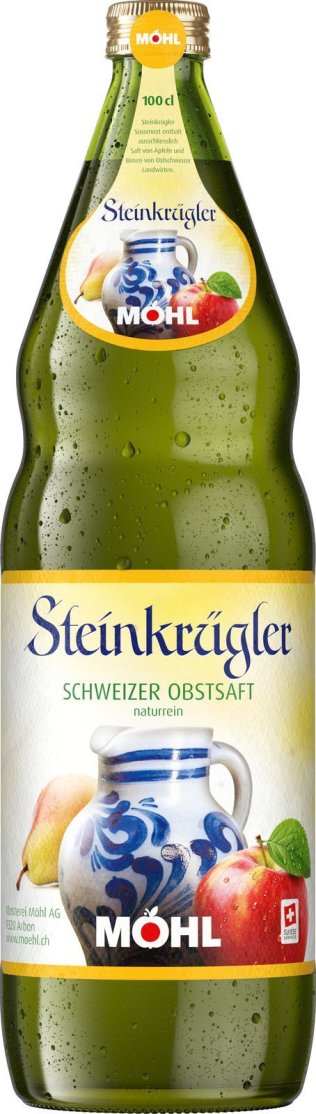 Möhl Süssmost Steinkrügler Glas 100cl x12