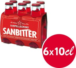 Sanbitter rot Ew Glas 6er Pack 10cl x6