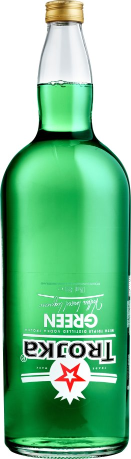 Vodka green Trojka 455cl