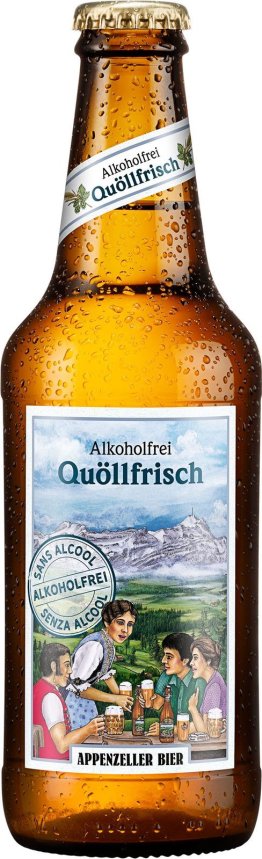 Appenzeller Bier Quöllfrisch alkoholfrei 10er Karton 33cl x10
