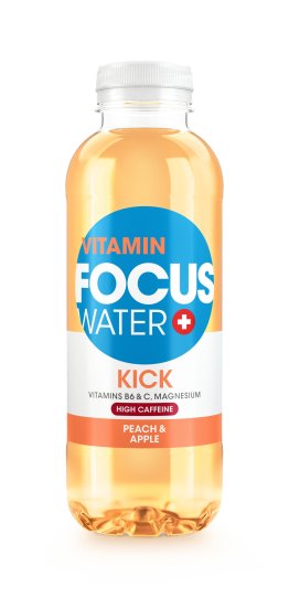 FOCUSWATER Kick Pfirsich & Apfel, 12er Schrumpf 50cl x12