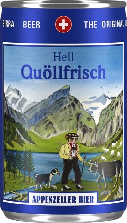 Appenzeller Quöllfrisch Hell "Mini-Dose" 6er Pack 15cl x6