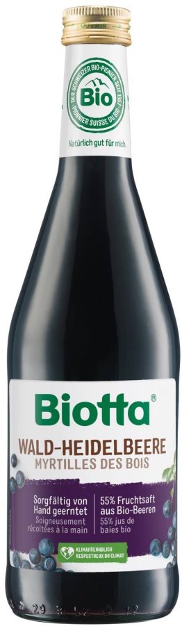 Biotta Wald-Heidelbeer-Nektar Ew Glas 50cl x6