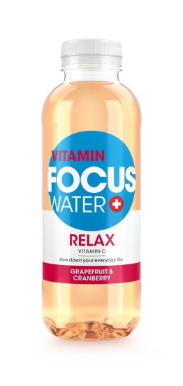 FOCUSWATER Relax Grapefruit & Cranberry, 12er Schrumpf 50cl x12