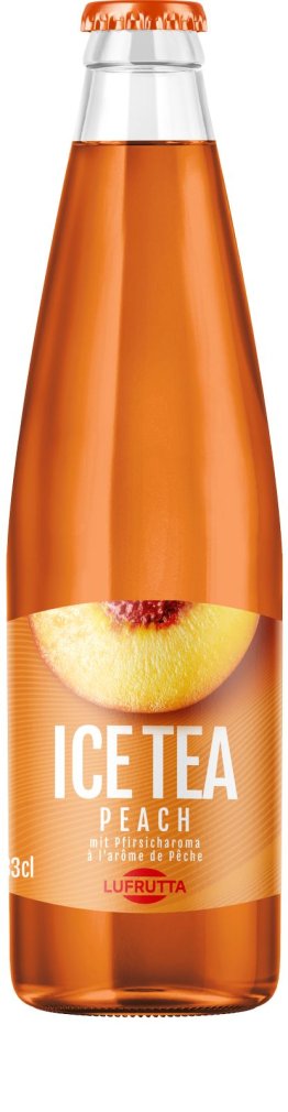 Lufrutta Ice Tea Peach Harasse 24 x 0.33 l Flasche Glas Mehr, weg 33cl x24