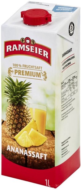 Ramseier Premium Ananassaft 100% Tetra 100cl x12