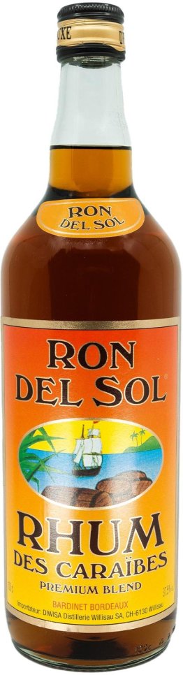 Ron del Sol Rhum braun 100cl x6