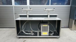 Barelement mit Bier Duchlaufkühler 2 Meter