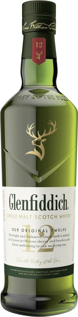 Glenfiddich Single Malt Whisky 12J 70cl x6