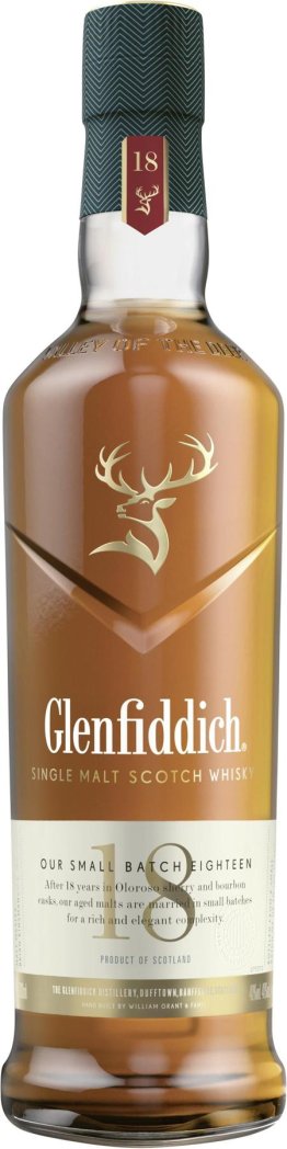 Glenfiddich Single Malt Whisky, Ancient Reserve 18J 70cl x6