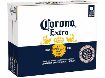Corona Extra Karton 10 x 0.33 l Flasche Glas Einweg 33cl x10